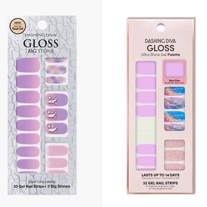 2 NWT Dashing Diva Nail Gloss Strips